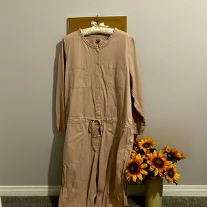 NWOT - Ruffle Collar Blush Pink Jumpsuit